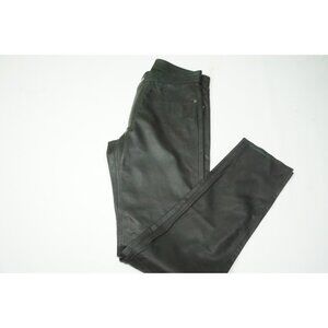 Eidos 100% Napa Leather Black Zip Up Mens Pants Sz 48R Brand New W Tags